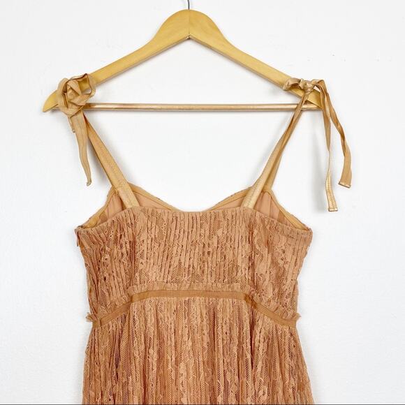 NEW Jonathan Simkhai Bonnie Silk Lace Plisse Dress - Picture 13 of 13